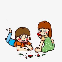 女孩搞笑吃瓜图片,网友直呼“太可爱了”